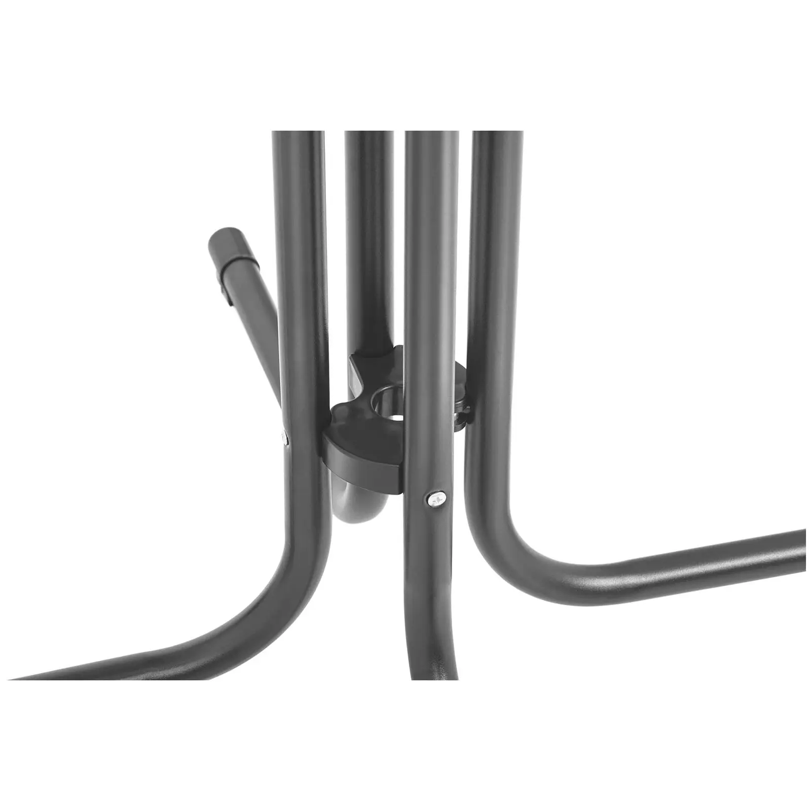 Stolik barowy - szary - składany - Ø80 cm - 110 cm