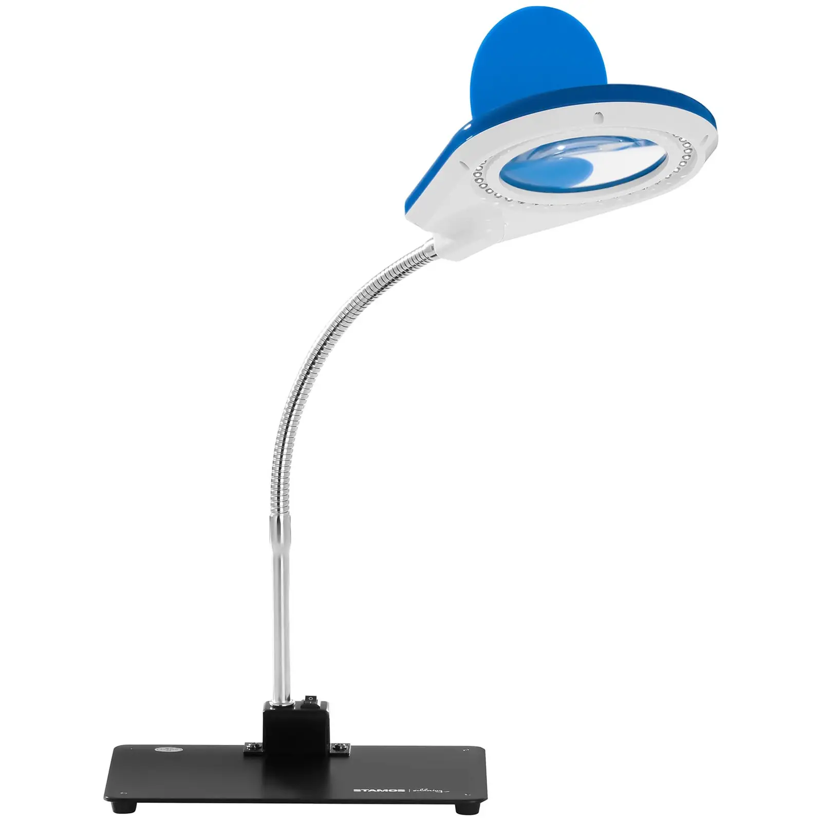 Lampa z lupą - 5 / 10-krotne powiększenie - niebieska