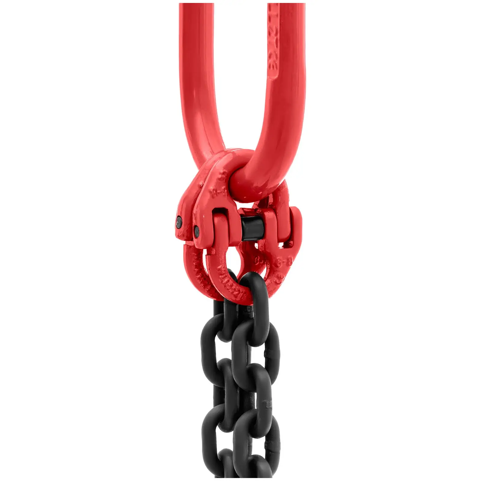 Zawiesie łańcuchowe - 1600 kg - 2 x 1 m - czarne/czerwone