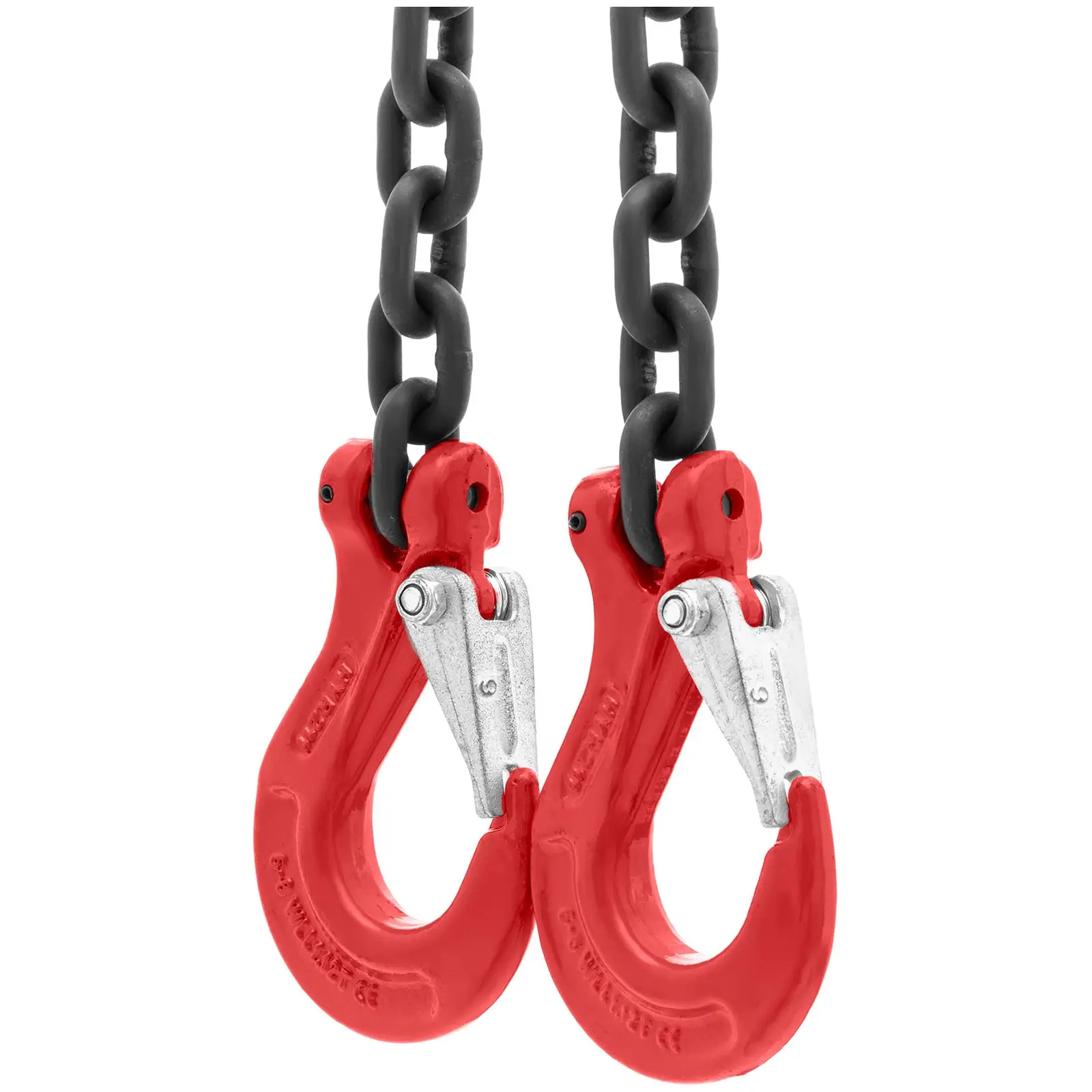 Zawiesie łańcuchowe - 1600 kg - 2 x 1 m - czarne/czerwone