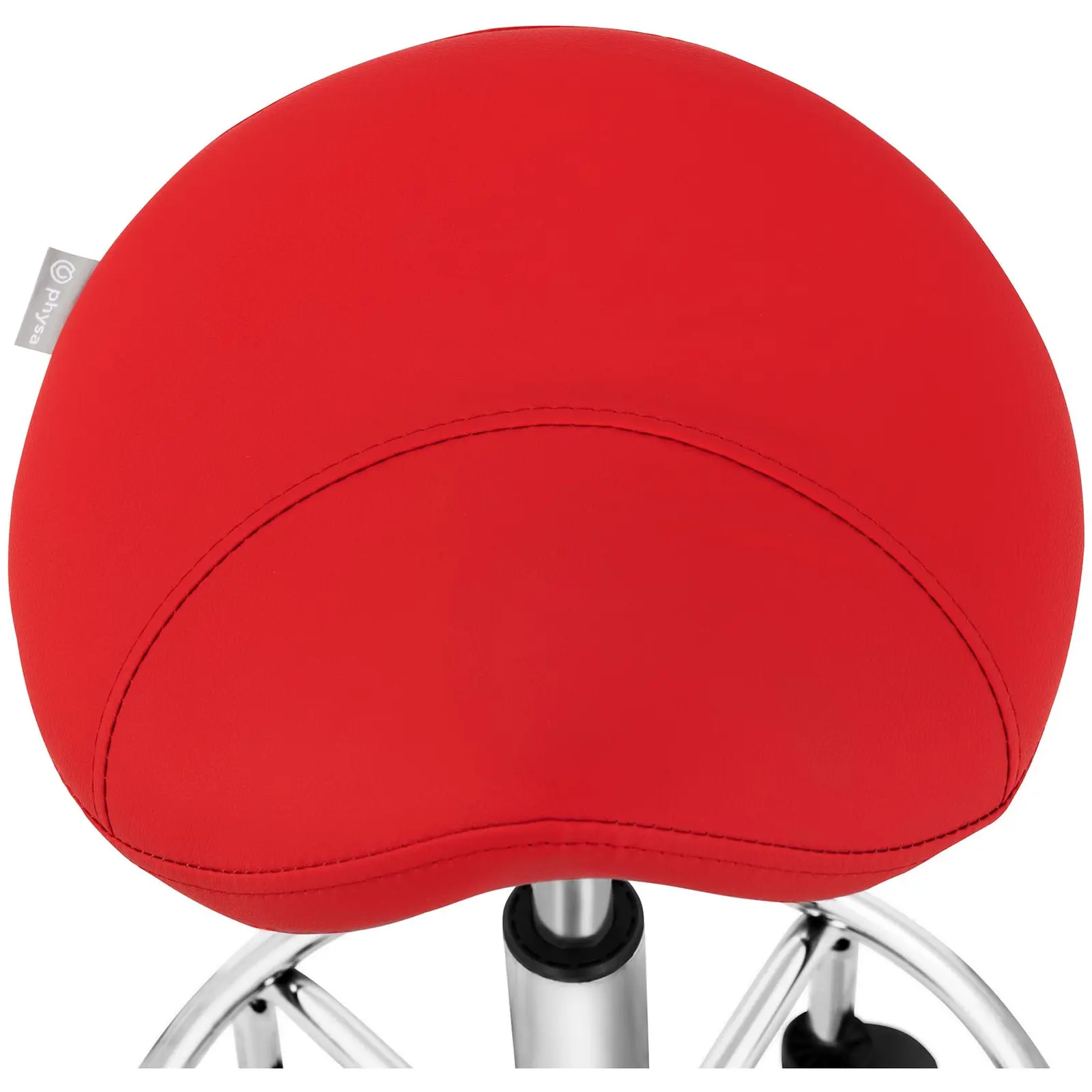 Krzesło siodłowe - 570 - 690 mm - 150 kg - czerwone