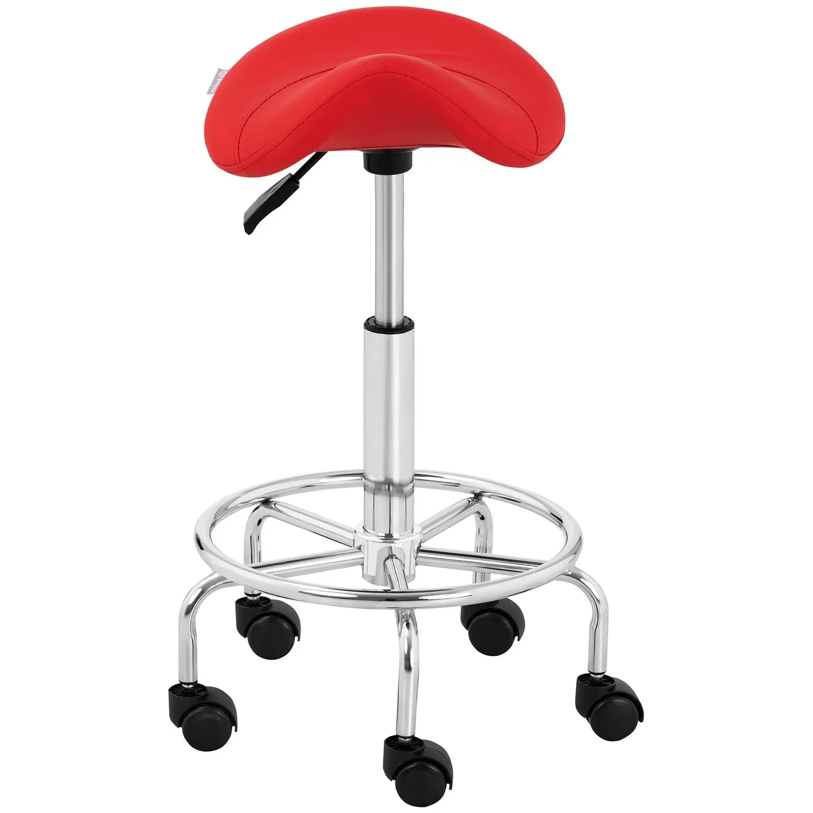 Krzesło siodłowe - 570 - 690 mm - 150 kg - czerwone