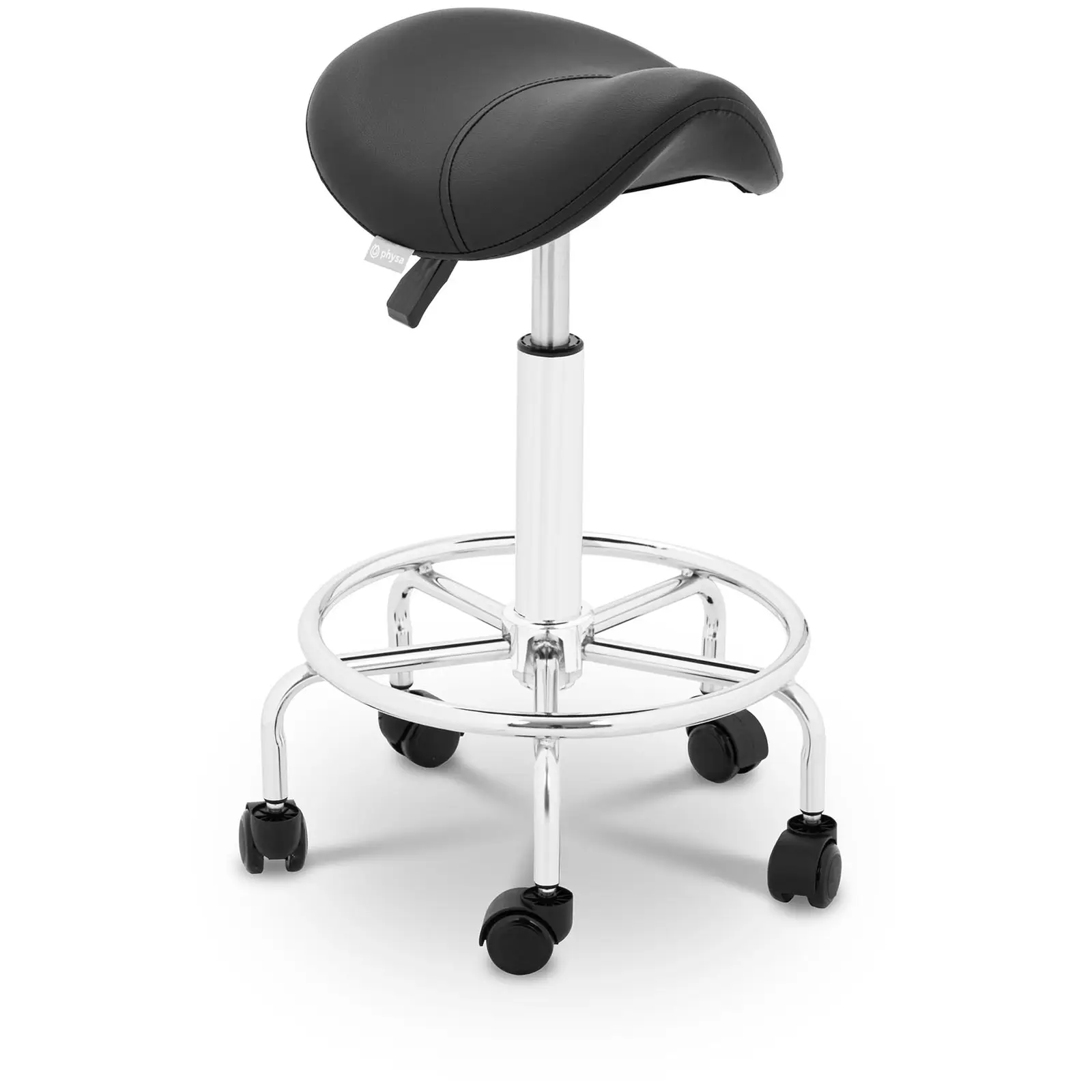 Krzesło siodłowe - 555 - 695 mm - 150 kg - czarne