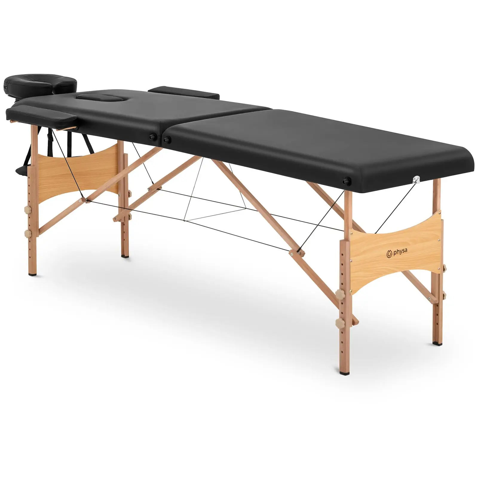 Łóżko do masażu - 185 x 60 x 62 cm - 227 kg - czarne