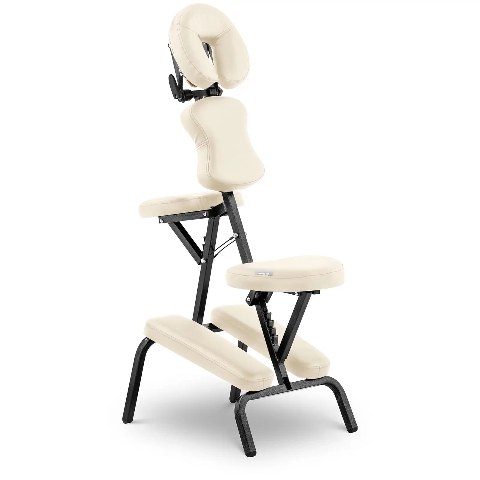 Składane krzesło do masażu  - 130 kg - beżowe