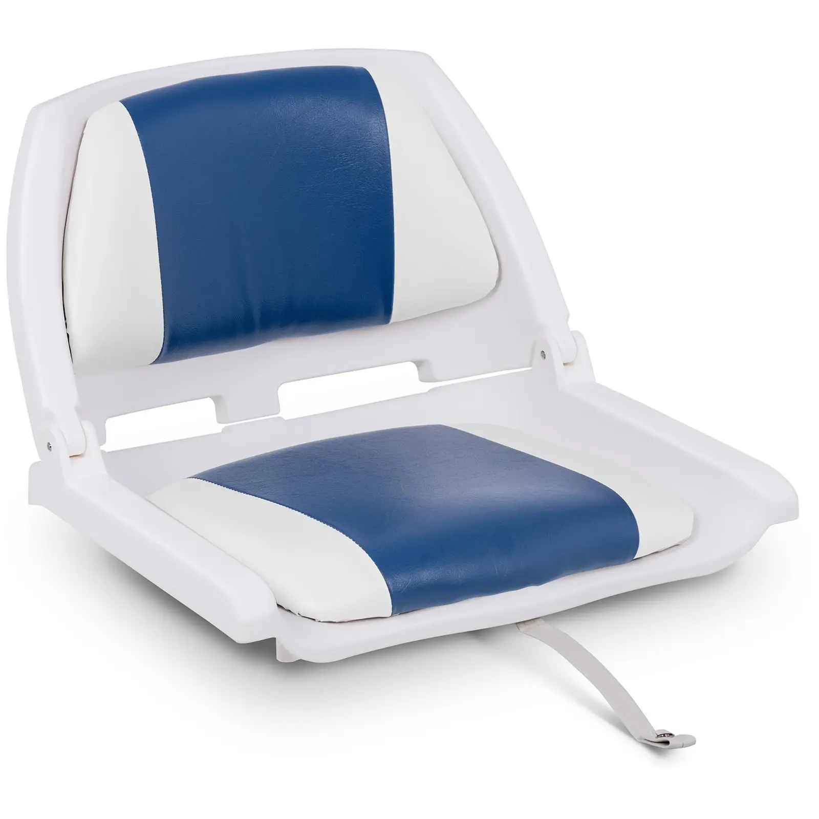 Fotel do łodzi - 45x51x38 cm - biało-niebieski