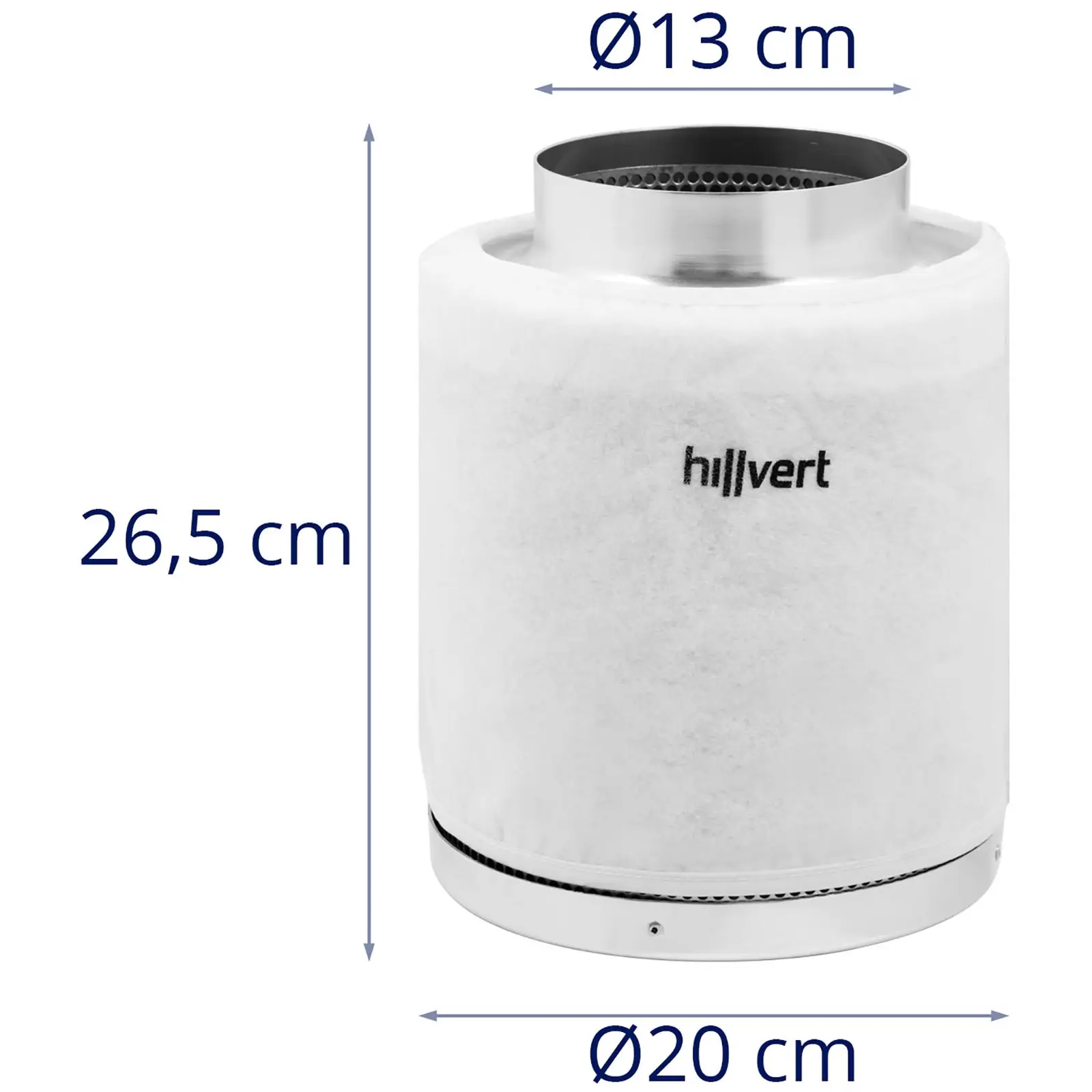 Filtr z węglem aktywnym - 110 - 272 m³/h - stal - 130 mm
