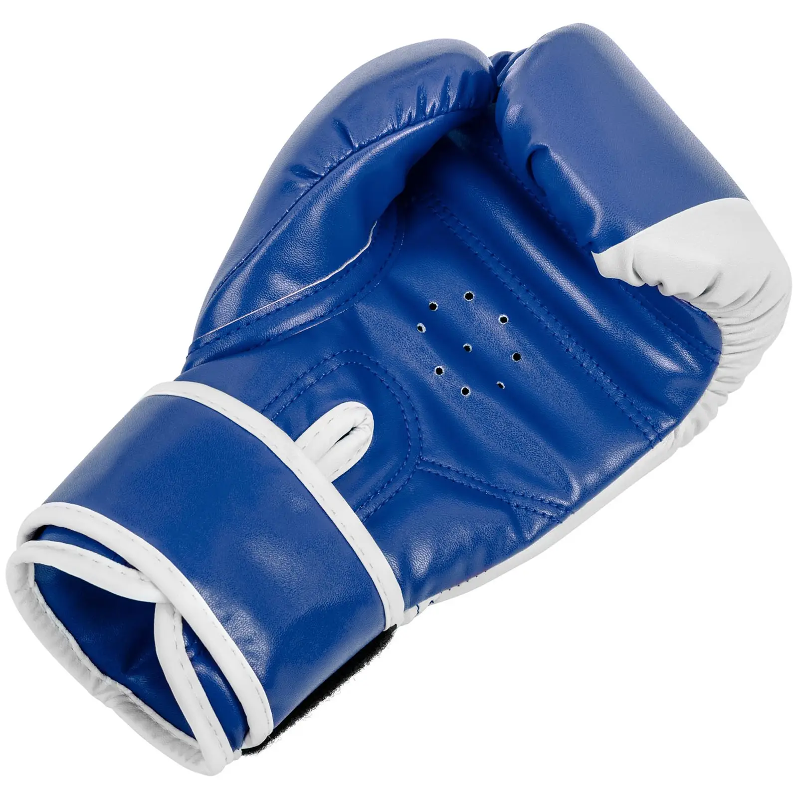 Rękawice bokserskie dla dzieci - biało-niebieskie - 6 oz