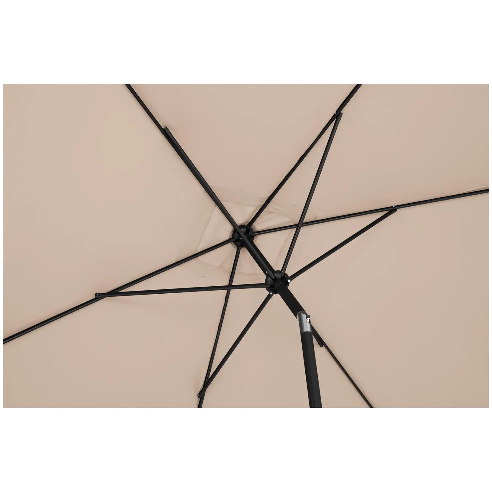 Parasol ogrodowy - kremowy - prostokątny - 200 x 300 cm - uchylny