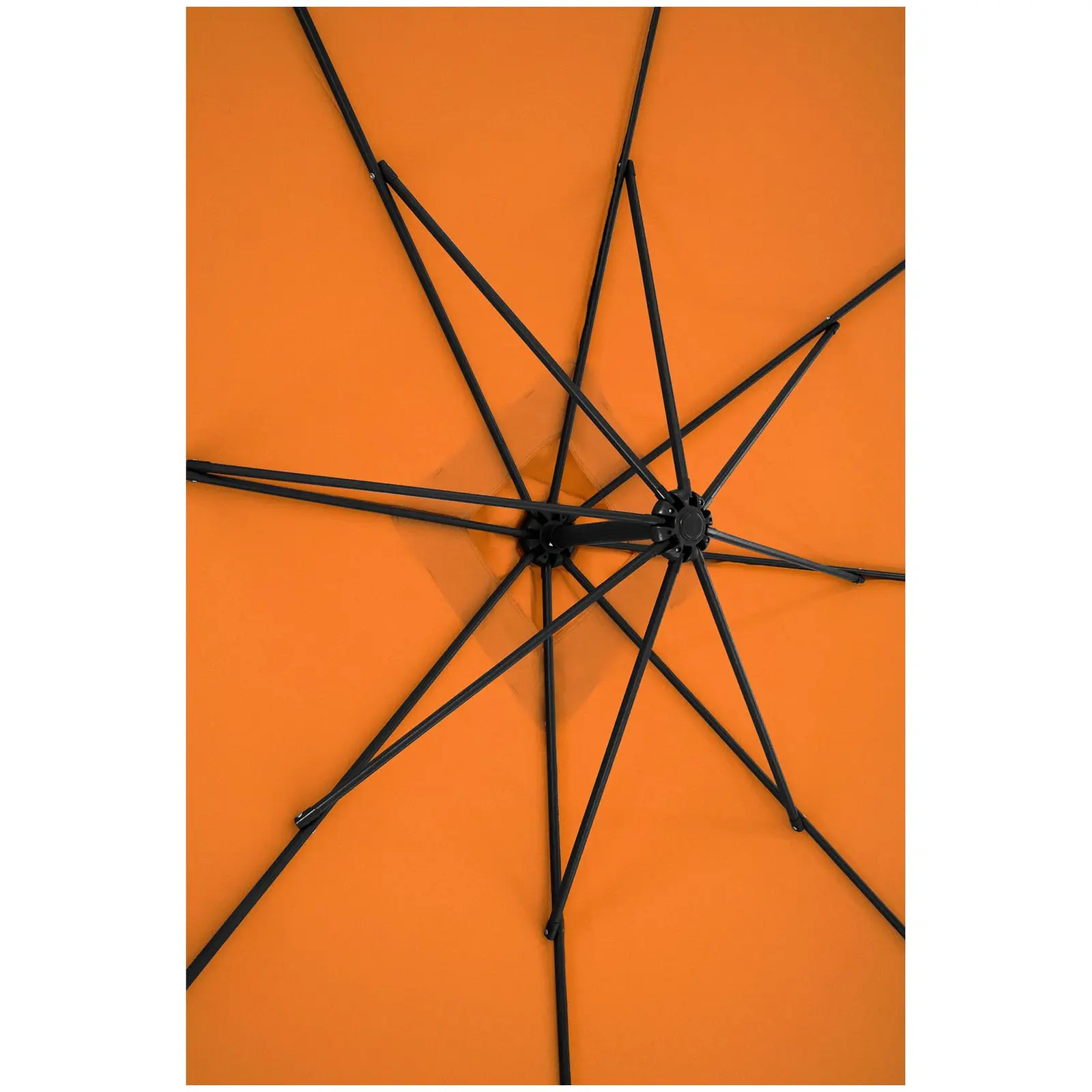 Parasol ogrodowy wiszący - pomarańczowy - kwadratowy - 250 x 250 cm - uchylny