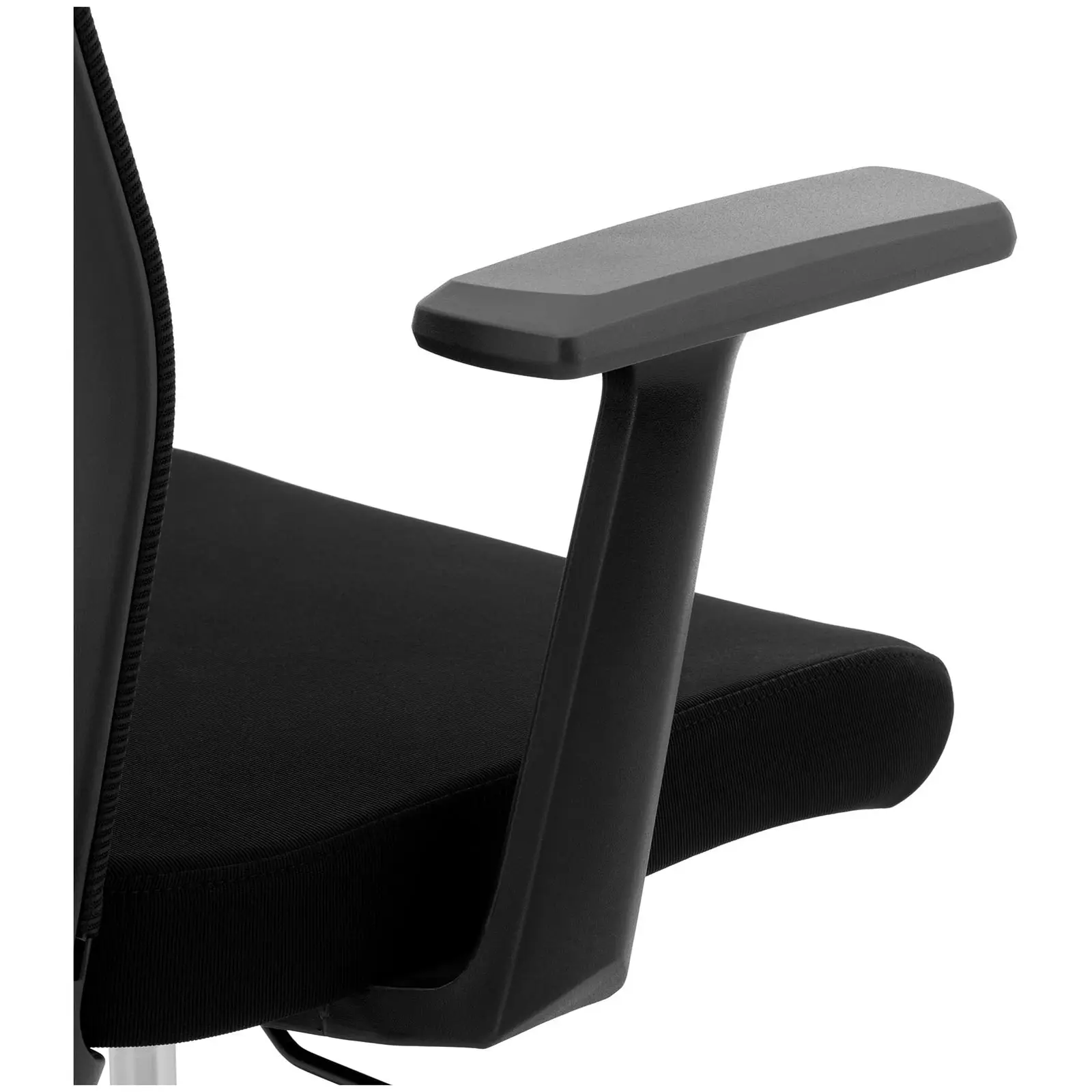 Fotel biurowy - oparcie z siatki - zagłówek - siedzisko 50 x 50.5 cm - do 150 kg - czarny
